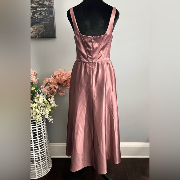 WAYF Women’s Mauve Corset Midi Dress Size Small - Picture 4 of 8